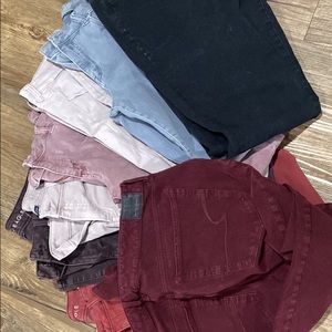 8 pairs American Eagle jeans- jegging style size 14